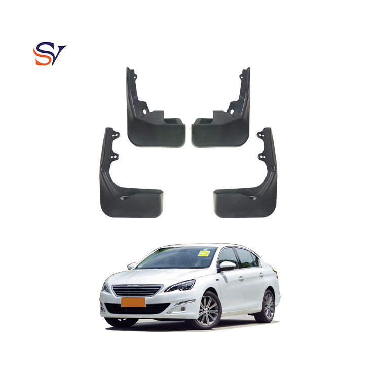 Cao Cấp-Splash Guards Cho 2014-2019 PEUGEOT 408 Chắn Bùn Ô Tô Bảo Vệ Bùn Tự Động Chắn Bùn Chắn Bùn C