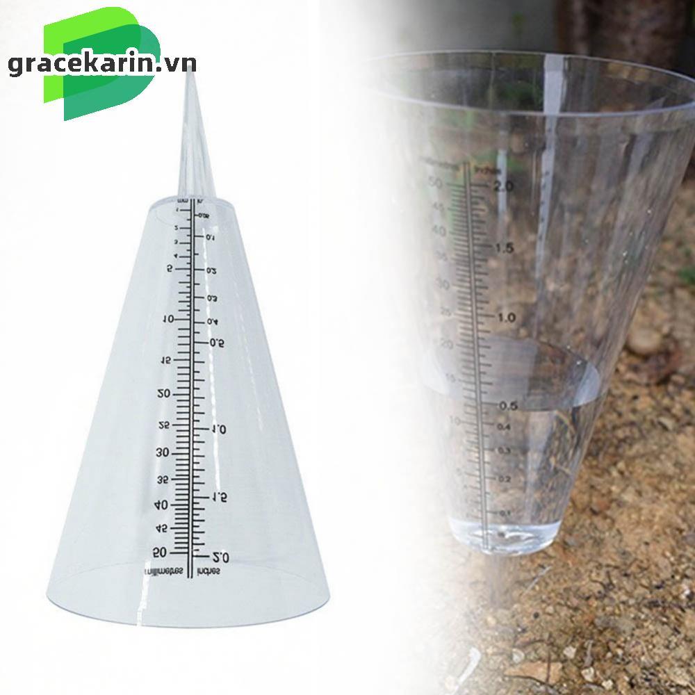 Rain Meter 50mm Max Measure Range Plastic Transparent Rain Gauge 1 Pcs