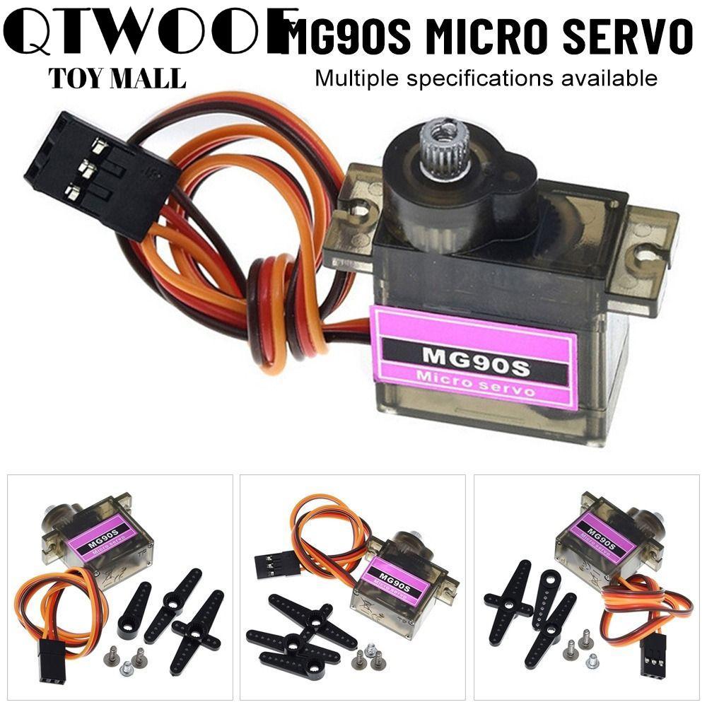 QTWOOF Metal Gear, 9G Trex 450 Plane Boat Car MG90S, RC Robot Phiên bản nâng cấp Micro 9G Servo
