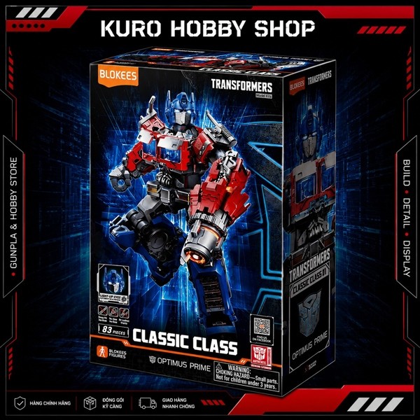 BLOKEES Transformers Classic Class Optimus Prime - Mô hình lắp ráp Blokees