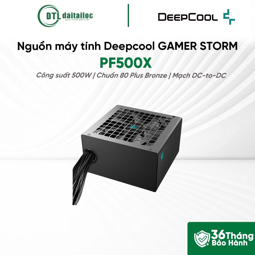 Nguồn máy tính Deepcool GAMER STORM PF500X 80 Plus Bronze ATX 2.52 500W | Chính hãng | Bảo hành 36 t