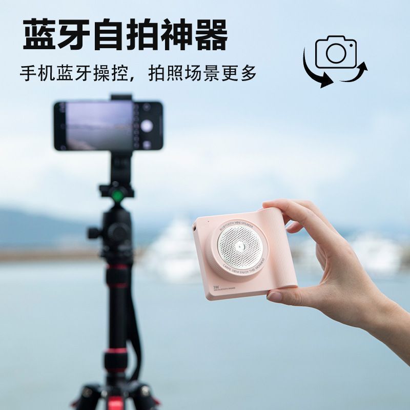 Camera Retro Selfie Loa 2025 Loa Di Động Ngoài Trời Mới Loa Siêu Trầm Hộ Gia Đình Mini Loa Bluetooth