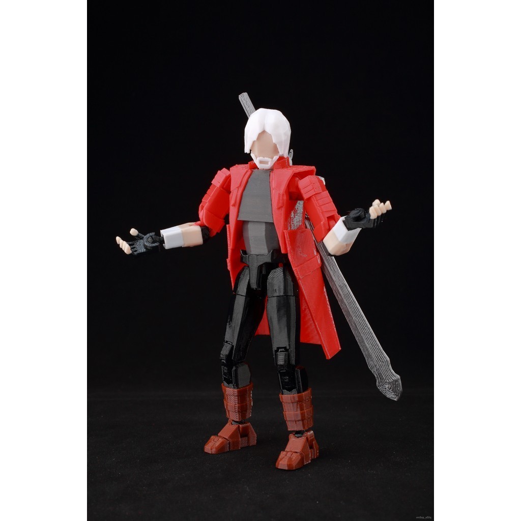 Action figure dummy13 Titan 13 3D printed action figure Lucky13 Dummy 13 (Devil May Cry) - Dante