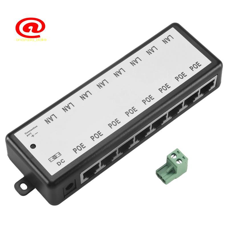 8 cổng Poe Injector Poe Splitter cho mạng Cctv Poe Camera Power Over Ethernet mee802.3Af