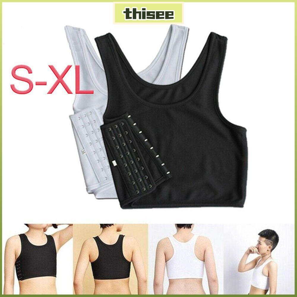 THISEPH Áo Quần Lót Ngực Shaper Ngực Chất Kết Dính Đồng Tính Nữ Tomboy