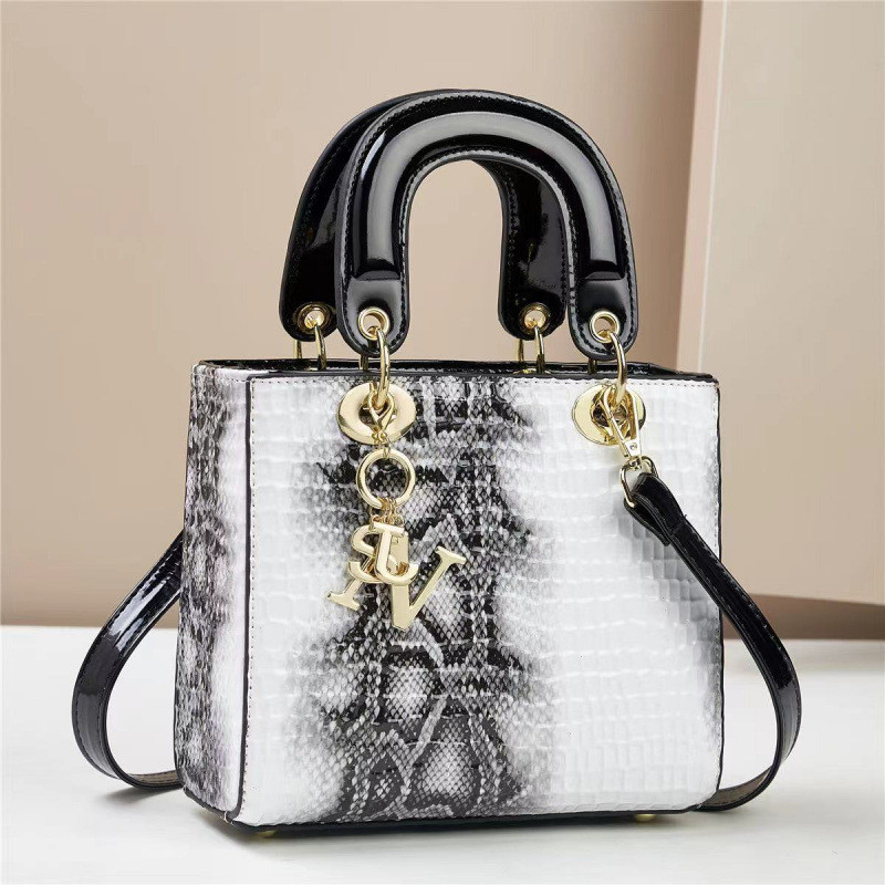 Túi xách Chanel Style Lizard Pattern Stylish Fashion Diana Túi đeo vai một vai