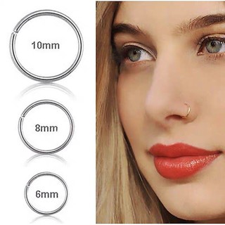Khuyên tròn bạc TLEE basic đeo mũi, đeo môi, đeo rốn TLEE JEWELRY B0321