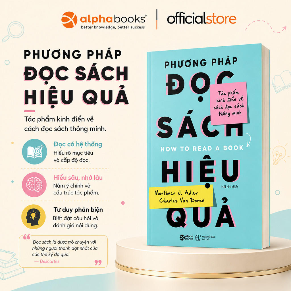 Sách - Phương Pháp Đọc Sách Hiệu Quả (Alpha Books)