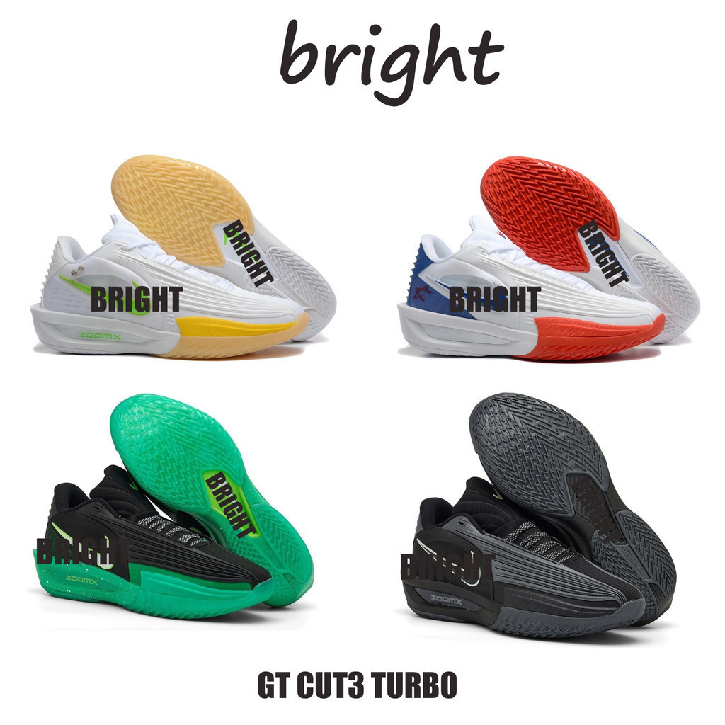 Giày bóng rổ GT3 GT CUT3 TURBO chống mài mòn cho nam kèm hộp đôi tặng tất