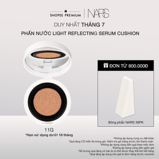 Phấn nước trang điểm NARS Light Reflecting Serum Cushion Foundation 11g + Hộp nhựa đựng cushion NARS