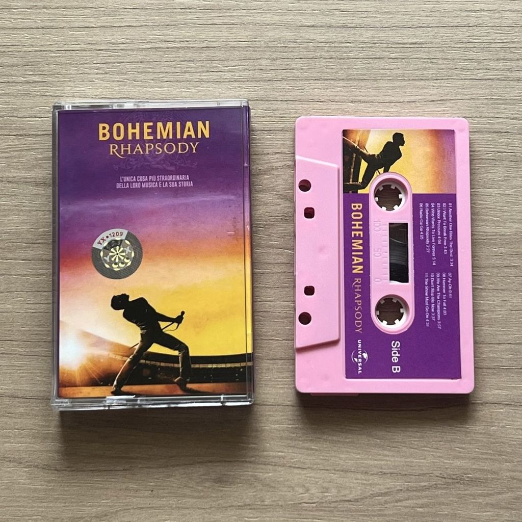 WZLDN Tape Queen Band Bohemian Rhapsody Queen Movie Soundtrack Limited Pink Tape