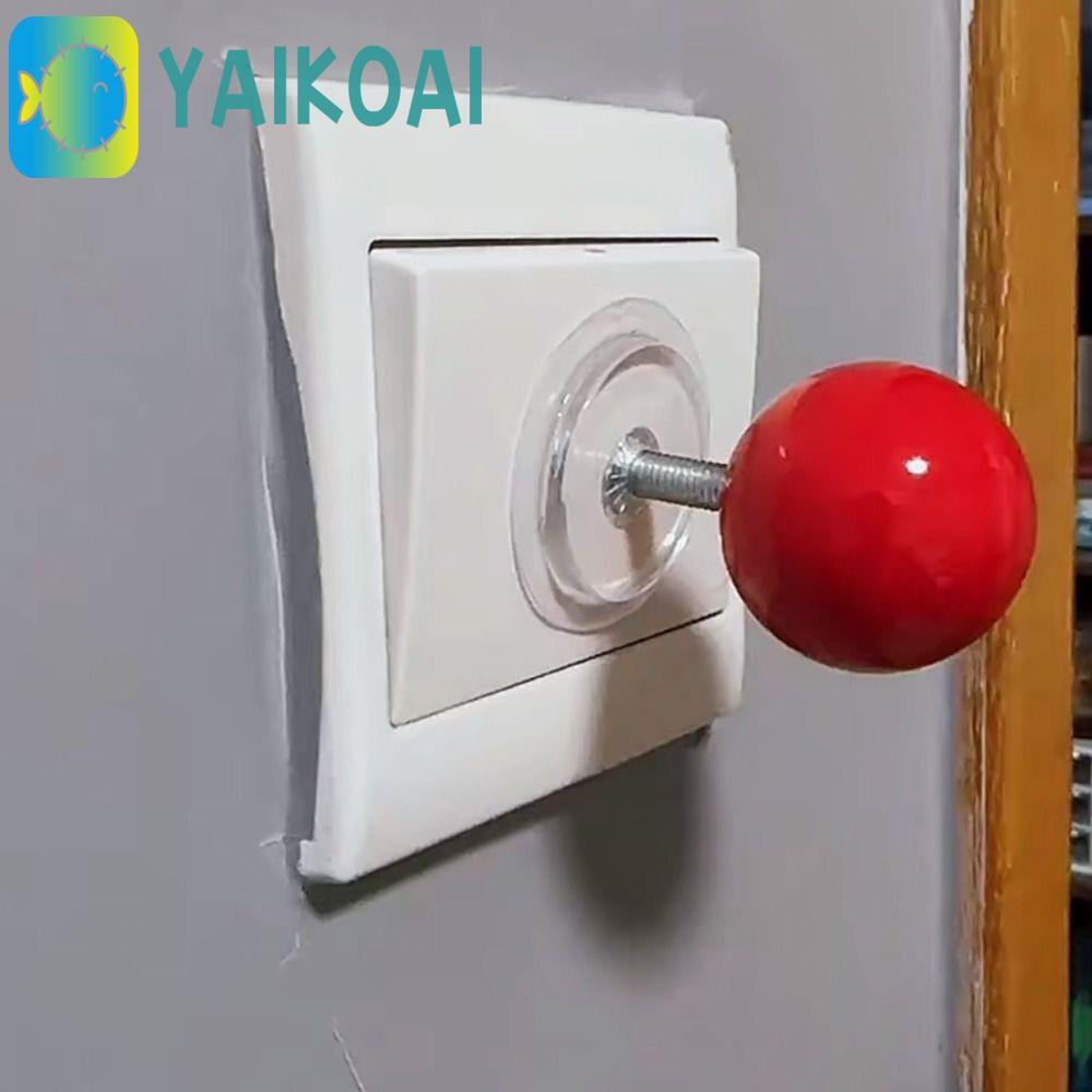 GLENES Rocker Switch Sticker, Black Ball Red Black Switch Cover, Vui nhộn Mới lạ Sáng tạo Bóng đỏ Nh