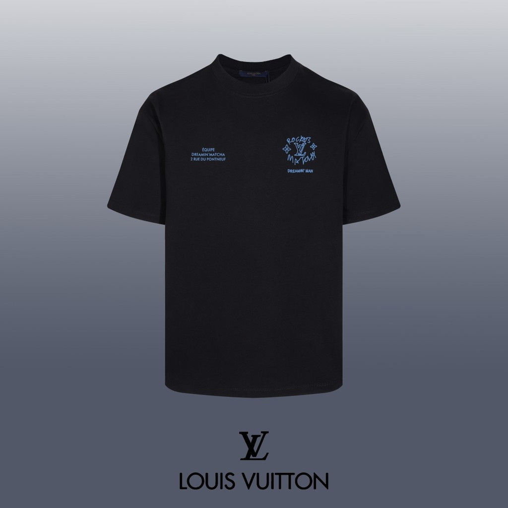 2026 Louis Vuitton / Louis Vuitton Nam Nữ Áo Thun In Hình Tay Ngắn Cặp Đôi Áo Thun Nữ Tay Ngắn Top C