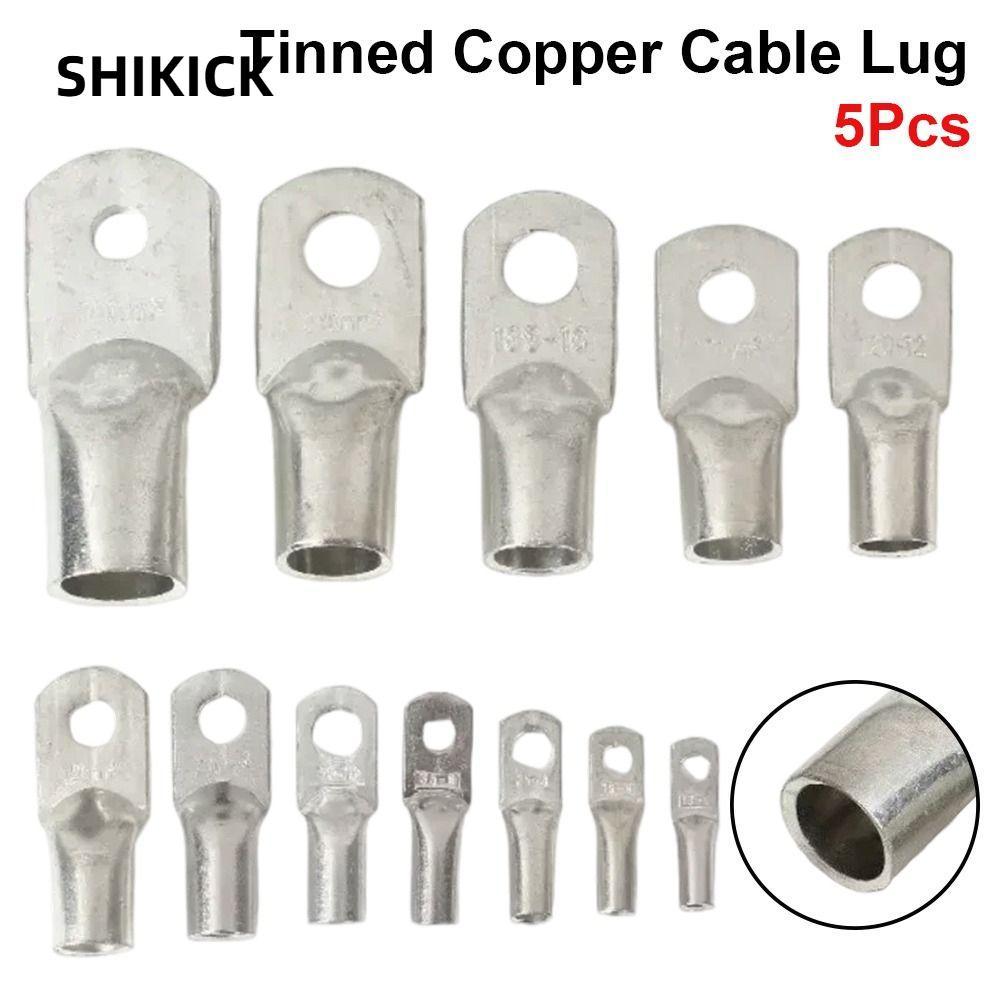 SHIKICK 5 Chiếc Vòng Uốn Thiết Bị Đầu Cuối, JG Series 6 / 10 / 16 / 25mm2 Chốt Cáp Đồng Đóng Hộp, 14