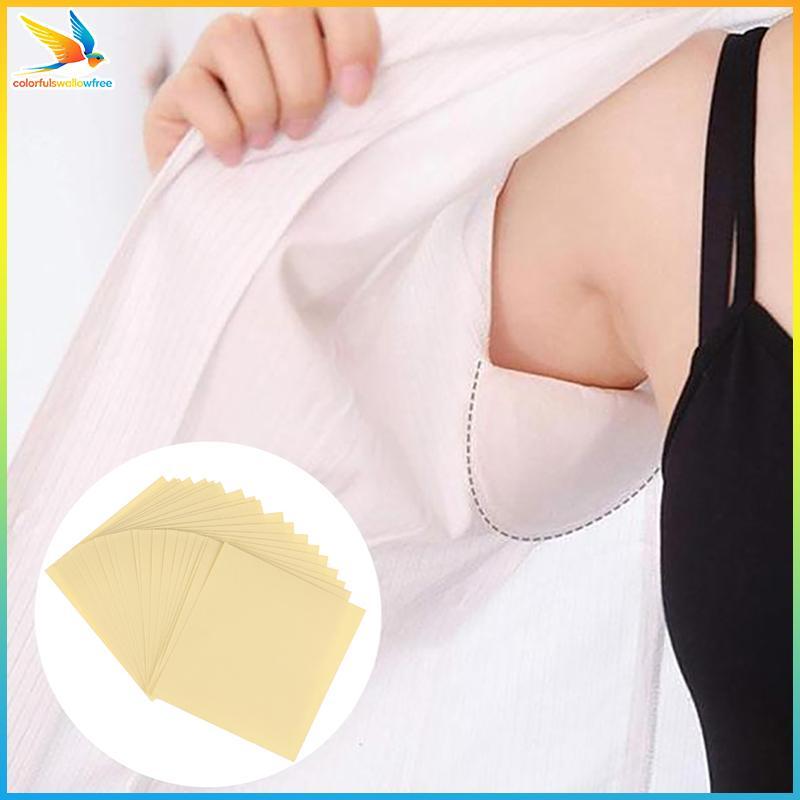 Colourswallowfree 20 tờ / 1 Cuộn Nách Ngăn Ngừa Mồ Hôi Miếng Lót Nách Khô Chống Mồ Hôi Bia ABC