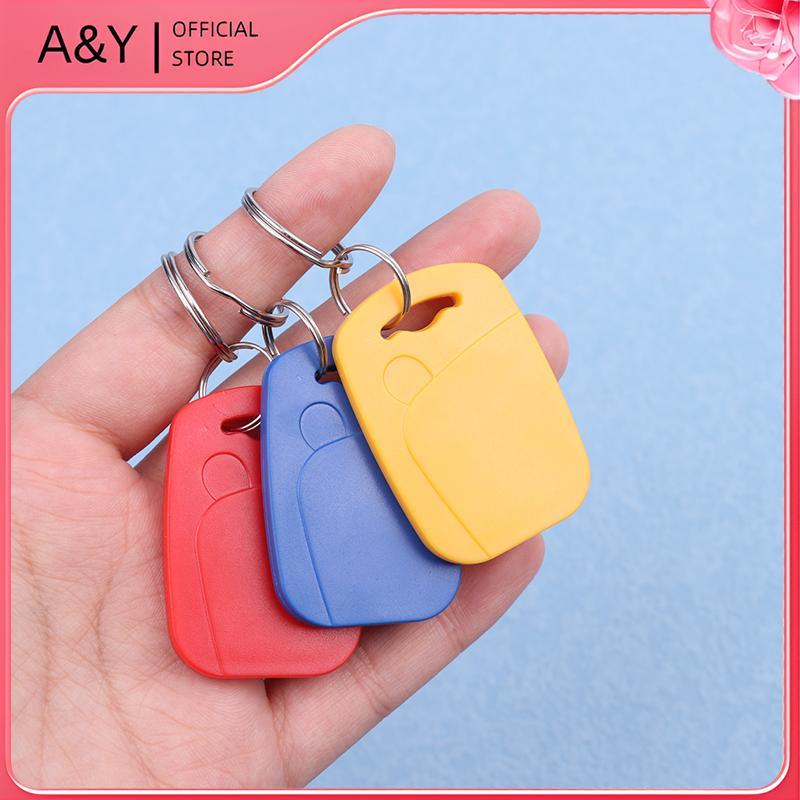 A & Y IC + ID RFID Dual 125Khz Và 13.56Mhz Keyfobs EM4100 S50 Chip Thẻ Thông Minh Token Key Fob Ring