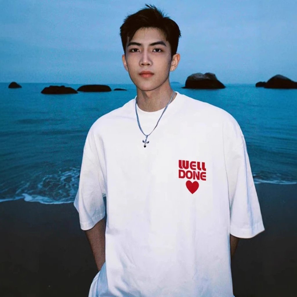 WE11DONETRACK Summer Niche High Street Wear American Loose WELLMIKI Áo thun ngắn tay nặng nam