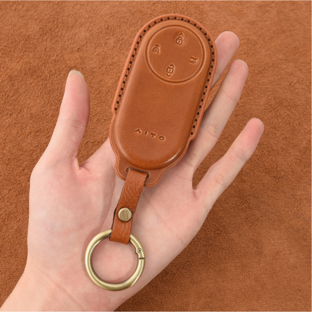 Premium-Custom Key Fob Cover Case cho AITO M9 M7 M5 - Remote Key Shell Holder Protector Tương thích 