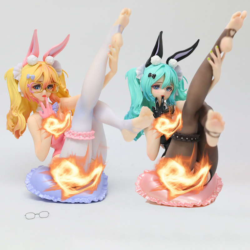 Anime Hình Bunny Girl Bunny Girl Khung máy tính để bàn Cô gái xinh đẹp Búp bê đóng hộp Đồ trang trí 