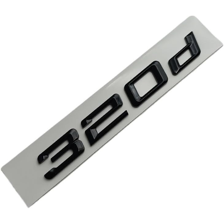 3D ABS Logo Đen 318d 316d 325d 330d 320d Biểu Tượng Chữ Cái Nhãn Dán Huy Hiệu Thân Xe Tương Thích Vớ