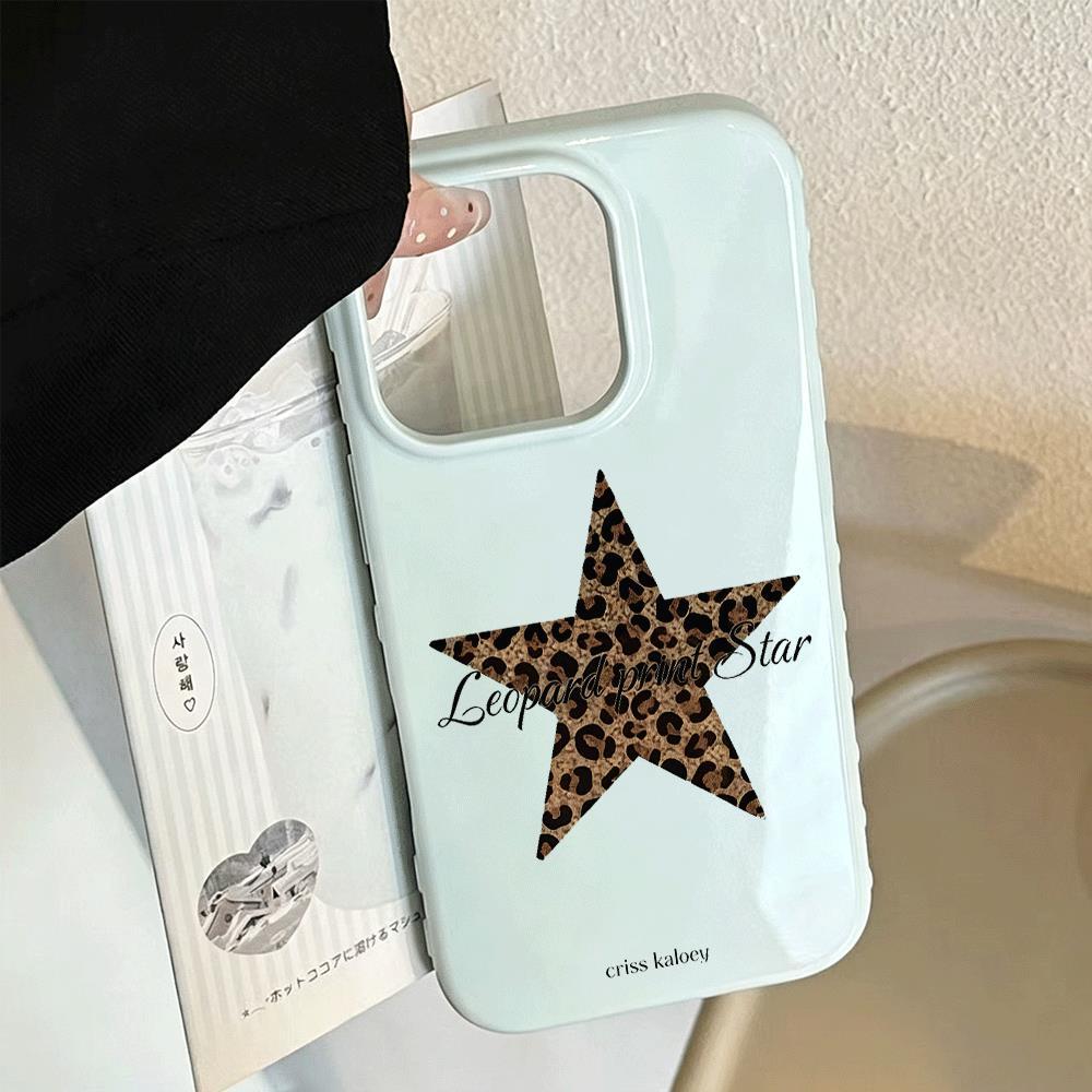 Ốp lưng mềm chống va đập ngôi sao báo họa tiết sáng tạo iPhone 17 16 15 Pro 14 13 12 11