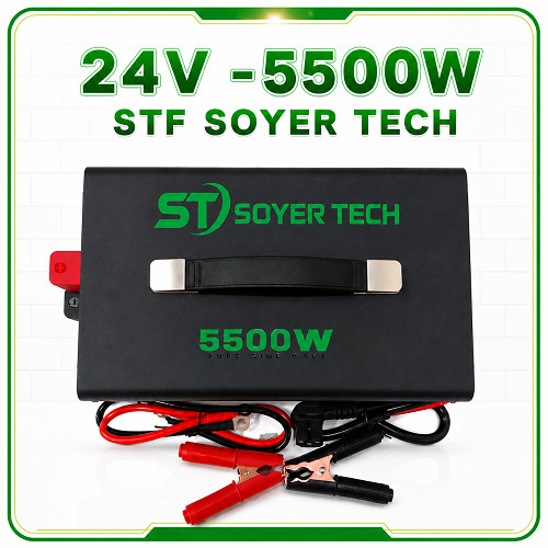 Bộ chuyển đổi điện 24V - 5500W Sin Chuẩn STF- Bộ Đổi Điện 24V sang 220V Sin Chuẩn-STF-5500w -PL 24V 
