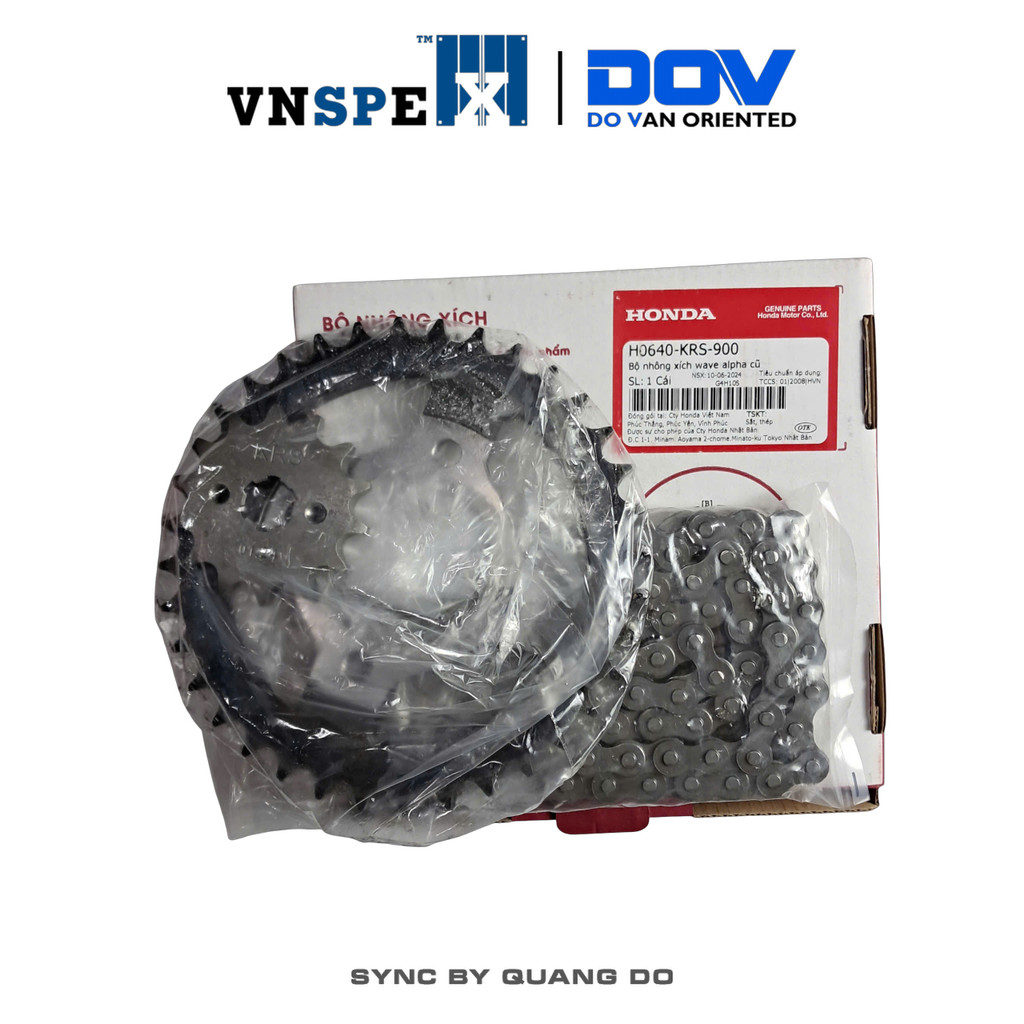 Bộ nhông xích wave alpha cũ HONDA Wave Alpha - H0640KRS900