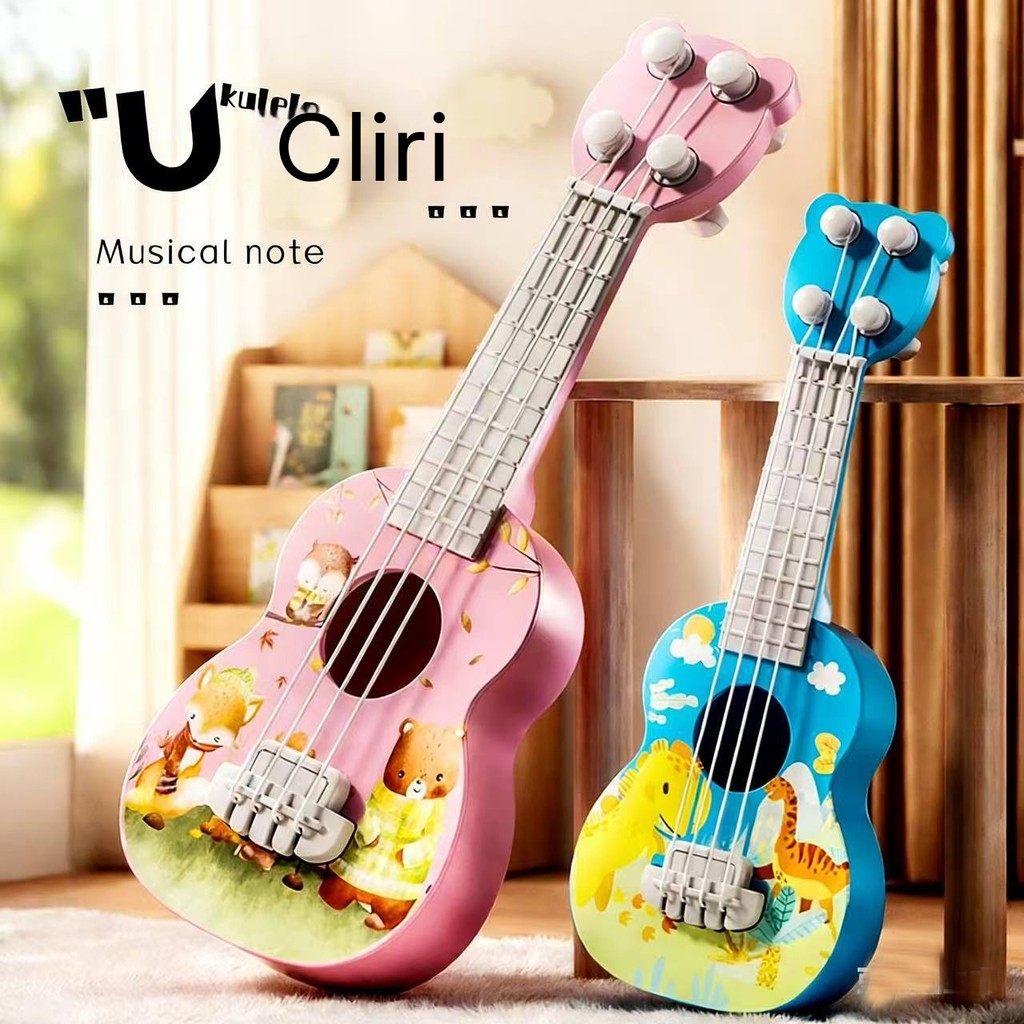 WLS Đàn Ukulele Trẻ Em Đàn Gitar Mini Hình Khủng Long Hoạt Hình Đồ Chơi Nhạc Giáo Dục Sớm