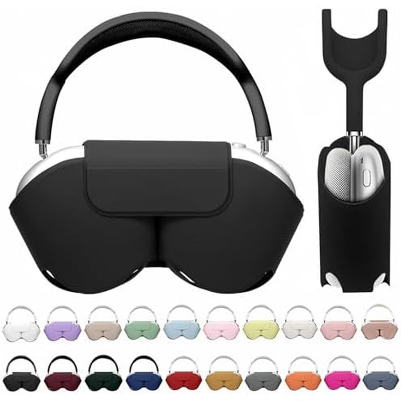 Maxjoy cho Vỏ thông minh Apple AirPods Max, Phụ kiện bảo vệ bằng da PU mềm cho Airpod Max có chế độ 