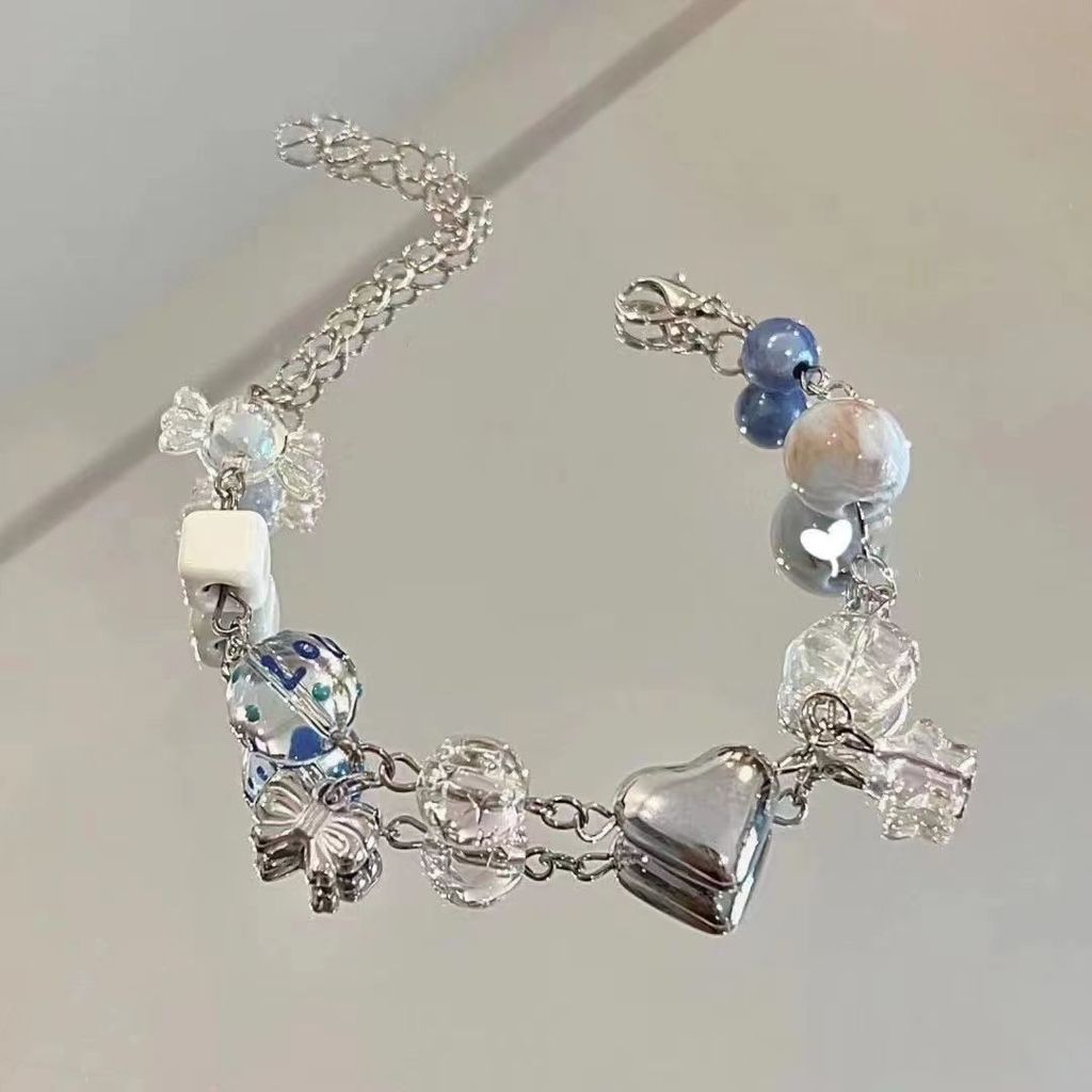 Mercury Note Mùa Hè Nguyên Bản Thoáng Mát Thủy Ngân Vòng Tay Thiết Kế Độc Đáo Niche Handmade Đính Hạ