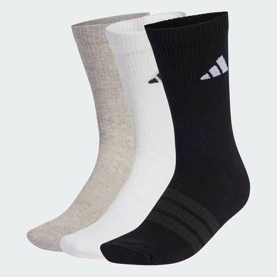 adidas Phong cách sống BỘ 3 ĐÔI TẤT CỔ TRUNG LÓT ĐỆM SPORTSWEAR Unisex Xám KC9624