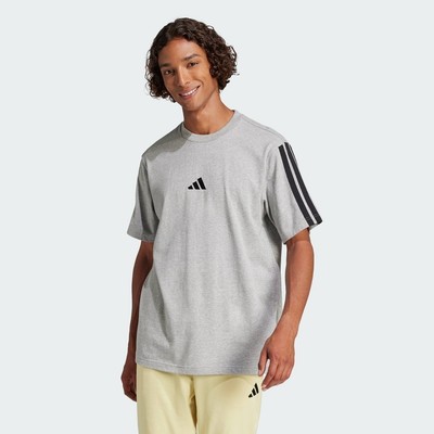 adidas Phong cách sống Áo Thun Single Jersey 3 Sọc Essentials Nam Xám JW1953