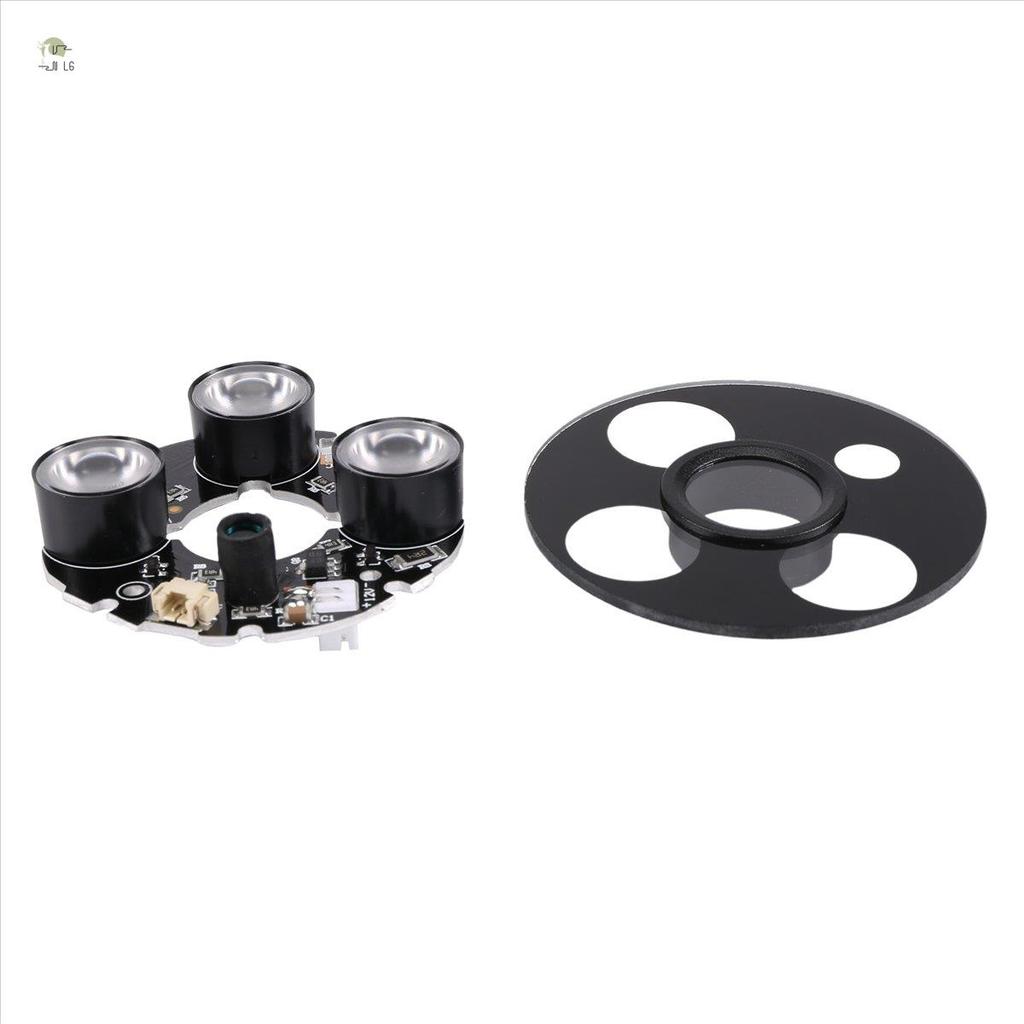 3 mảng IR led Spot Light Hồng ngoại 3x Bảng LED IR cho camera quan sát tầm nhìn ban đêm (đường kính 