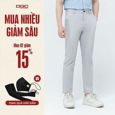 Quần Kaki Nam DGCs dáng suông,co dãn, phong cách trẻ trung, màu SQKBC03M