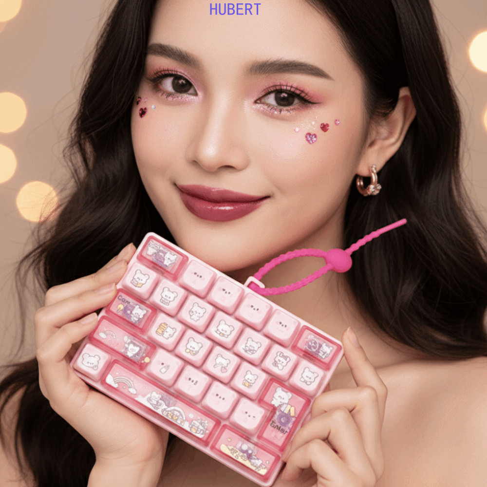 HUBERT Bàn Phím Fidget Đồ Chơi, Kích Thước Nhỏ Gọn 26 Phím Cơ Mini Bàn Phím Cơ, Màu Sắc Tươi Sáng Nh
