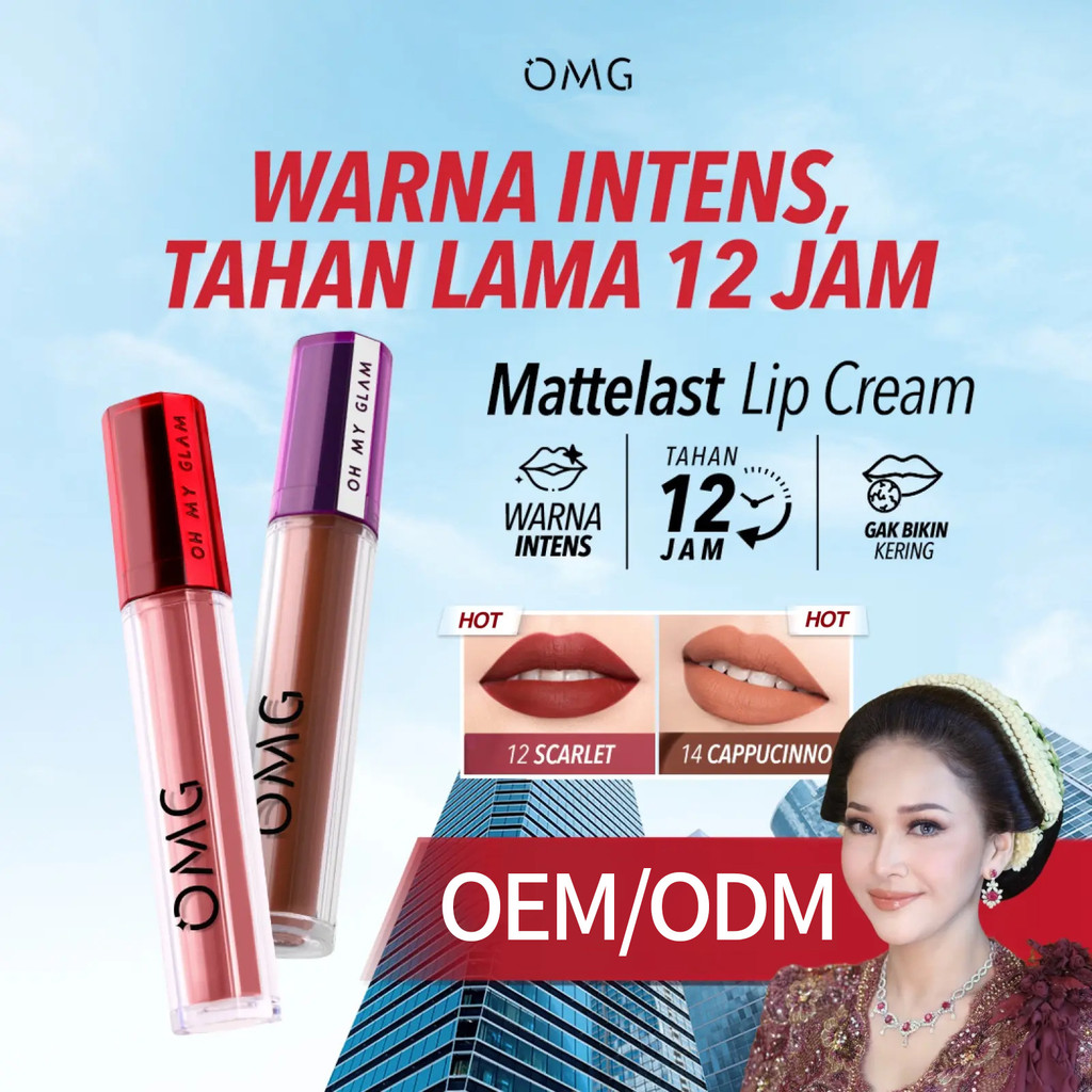 Chế biến Trang điểm odm Glaze OEM Non-Velvet Matte day OEM Nhúng Cup Factory Lip oemomg Tùy chỉnh Bá