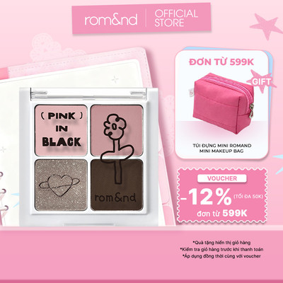 [Romand X Inapsquare] Bảng phấn mắt 4 ô Romand Better Than Eyes