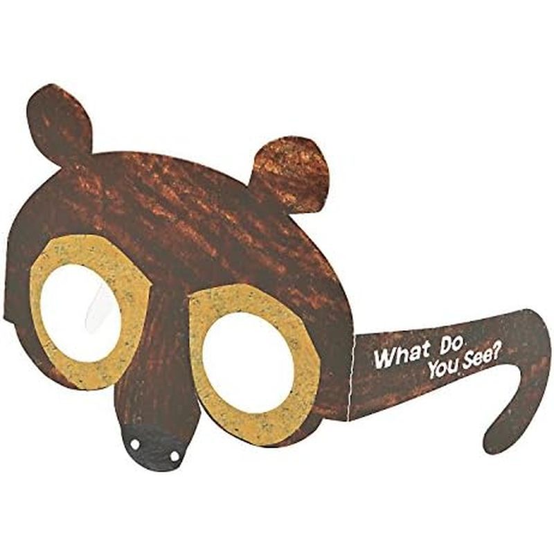 Fun Express Eric Carle 's Brown Bear, Brown Bear, Bạn thấy gì? Kính Giấy - Phụ Kiện Trang Phục - Kín