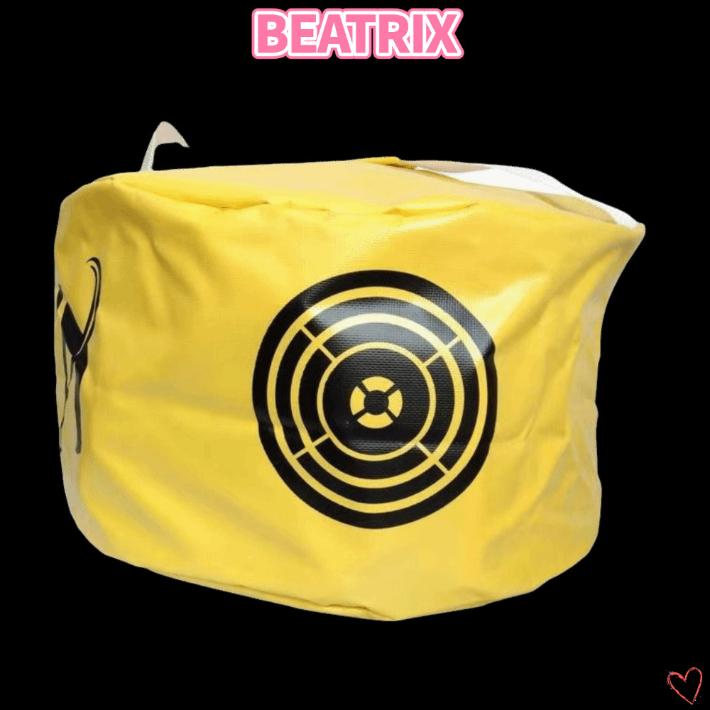 BEATRIX‌ Golf Impact Smash Bag, Tay Mang Theo Chất Liệu PVC Golf Swing Training Bag, Màu Vàng Mục Ti