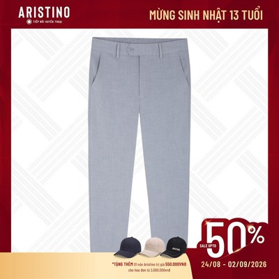 Quần Âu Nam Aristino Cropped ống đứng tốn dáng thời trang ATR0240S2