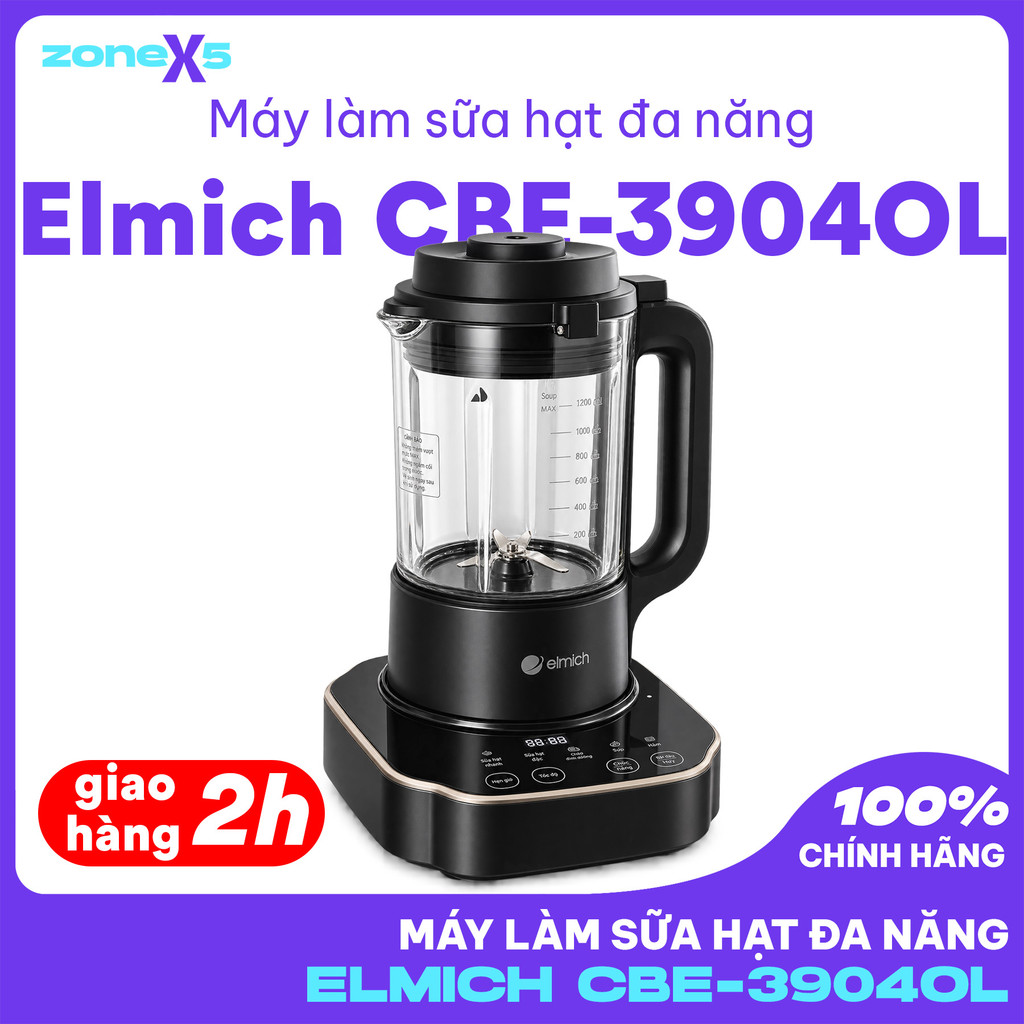 Máy Làm Sữa Hạt Đa Năng CBE-3904OL 1.2L - Dao 8 Cánh, Mâm Nhiệt Ceramic Chống Dính, Chuẩn Châu Âu