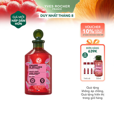 Giấm xả tóc bóng mượt Yves Rocher Shine With Raspberry Vinegar Rinsing Lotion 150ml