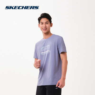 Áo Thun Tay Ngắn Nam Skechers Walking Performance Short Sleeve Tee - SP126M098-04VV