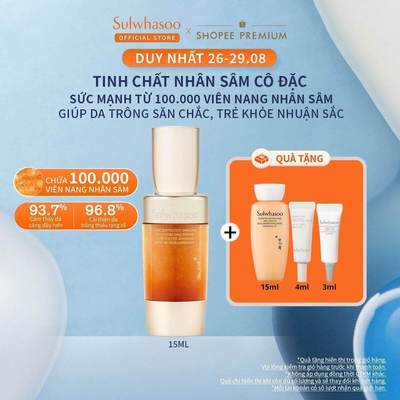 Tinh Chất Nhân Sâm Cô Đặc 15ml Sulwhasoo Concentrated Ginseng Rejuvenating Serum