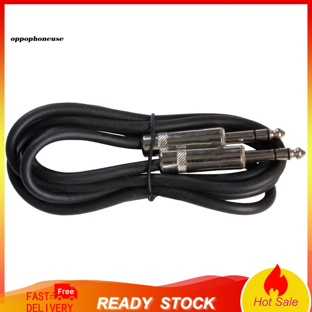 [Còn hàng] 3ft TRS Stereo 1 / 4 inch đến 63mm Balanced Pro Audio Male to Male 16AWG Dây cáp