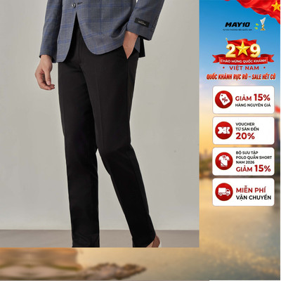 Quần kaki nam May 10 không ly mã 020123015GZGG QK064