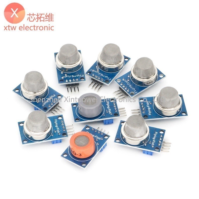 MQ Series MQ-2 MQ-3 MQ-4 MQ-5 MQ-6 MQ-7 MQ-8 MQ-9 MQ-135 Mô-đun cảm biến khí MQ-2 / 3 / 4 / 5 / 6 / 