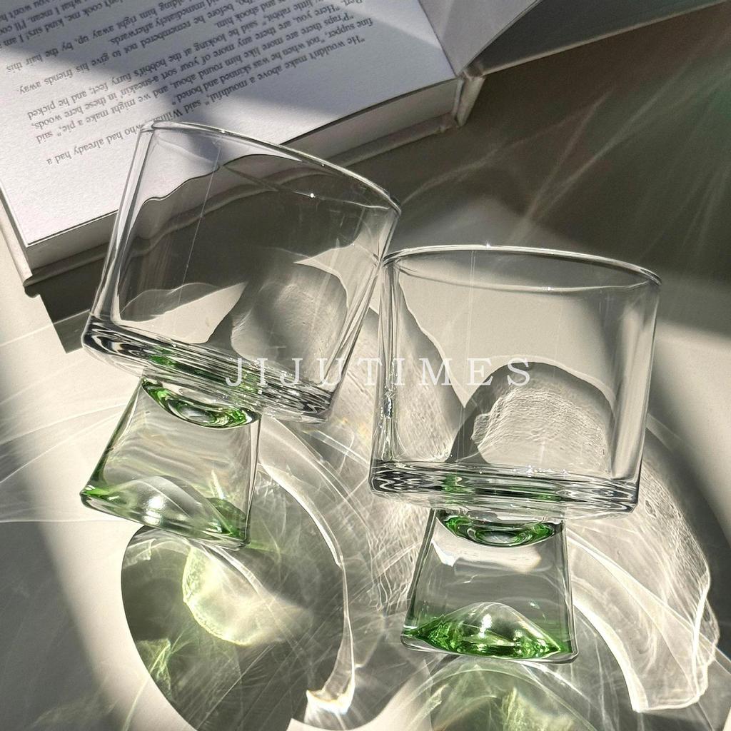 Good-looking Fresh Green Guanshan Cup Household Transparent Cocktail Cocktail Glass Coffee Drink Gob
