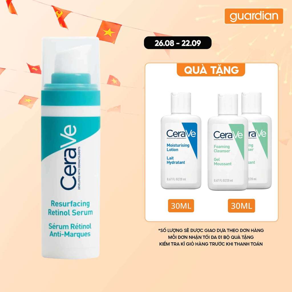 Tinh Chất Serum Retinol Giúp Làm Mờ Thâm Mụn CeraVe Resurfacing Retinol Serum 30Ml | Guardian Việt N