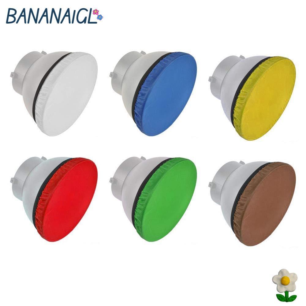 BANANA1GL 6 chiếc Tất khuếch tán ánh sáng, Vải khuếch tán mềm kích thước 7.09in đa năng, Vỏ khuếch t